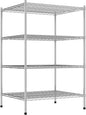 Commercial NSF Listed Chrome Stationary Wire Shelving Kit 30" x 36" x 54", with 4 Shelves Perfect for Warehouse, Walk-in Refrigerator, Freezer, Grocery Store, Restaurant, Dishroom