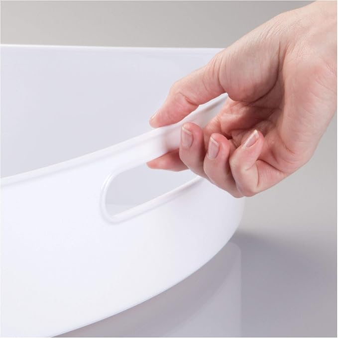 iDesign Lazy Susan kitchen Cabinet Organizer Storage Binz 1/6, White