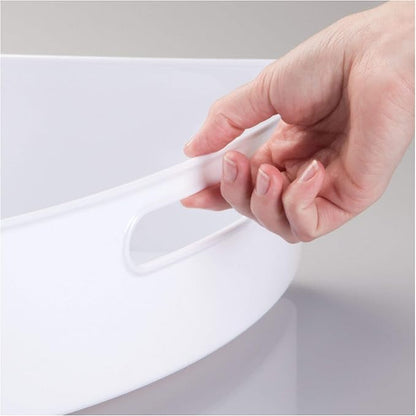 iDesign Lazy Susan kitchen Cabinet Organizer Storage Binz 1/6, White