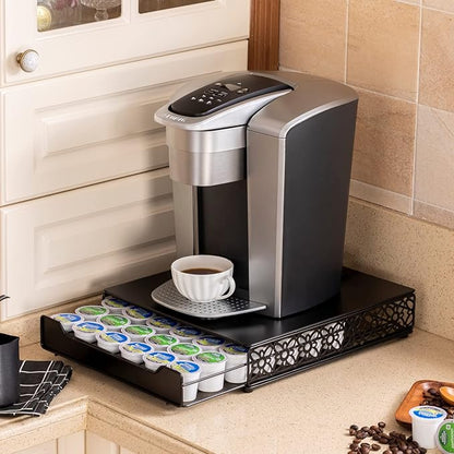 Flagship Coffee Pod Storage Drawer, Organizer for Keurig (42 Pods, Iron)