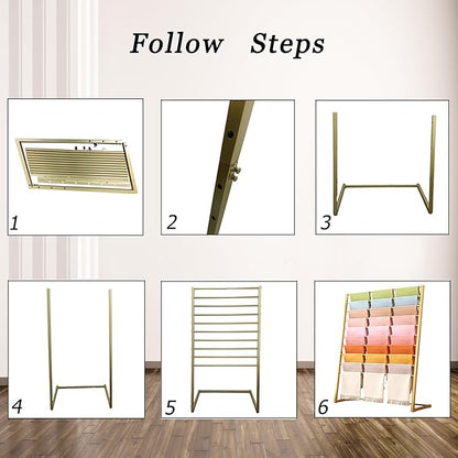 Scarf Display Stand, 10 Tier Metal Scarf Holder Organizer, Freestanding Scarf Rack for Commercial Clothing Retail Store Towel Rack Ties Belt Pants Hanging Rack