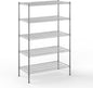 Wire Shelving Kit | NSF Commercial Storage Rack Unit (5-Tier | 64" Height, 21" Deep x 42" Wide)