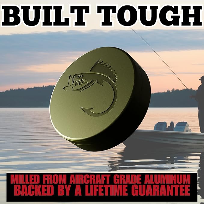 ZPACK Zyn Metal Can | Metal Pouch Can | Bass | Premium Aircraft-Grade Aluminum Container with Magnetic Closure | Slim EDC Pocket Tin | Carved Engraved Design | (Forest Green)