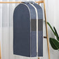 Suit Bags and Garment Covers Cotton and Linen Fabric Garment Bags for Hanging Closet Storage for Suit, Dress, Shirts, Coats, Jackets, Sweater Organizer (4 Colors)(Blue,90 * 60 * 28cm)