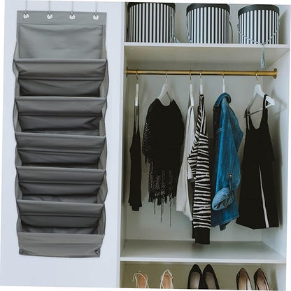 1Set Hanging Storage Organizer Bag Multi Function Pocket Wall Organizer for Shoes Accessories Sundries for Dormitory Bedroom Kitchen Bathroom