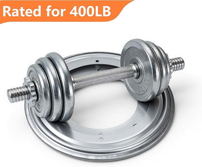 8-Inch Heavy Duty Lazy Susan Bearing, 400LB Capacity Zinc Plated Turntable Hardware, for Smooth Rotation in Kitchen Cabinet, DIY Projects, Serving Tray Base (1-Pc)