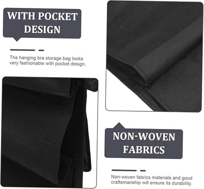 Space-saving Shoe Storage Bag for Bedroom Compartment Hanging Closet Organizer Sock Underwear Organizer Non-woven Multi-purpose