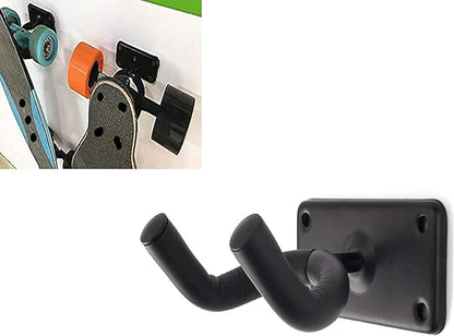 Helmet Hanger, Helmet Holder Hook, Helmet rack, Helmet Holder for Motorcycle , Hat Hanger Rack , Jacket Hanger - Guitar hook - Helmet Rack Wall Mount Display & Storage Rack - No Hat, Style B, 2-Pcs