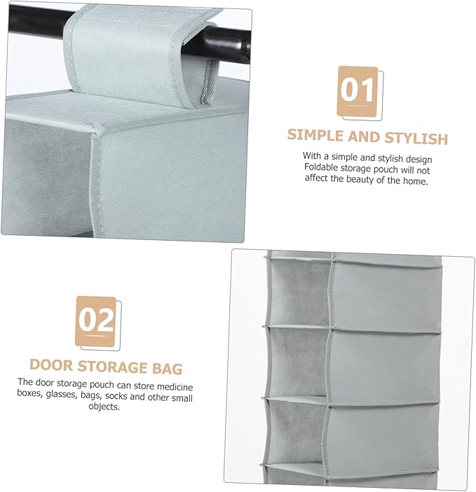 Ciieeo Foldable Shoe Storage Rack Portable Organizer for Closet Non-Woven Hanging Bag for Indoor/Outdoor Use Convenient for Home and Dormitory