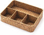 YANGQIHOME Tea Bag/Sugar Packet Holder, Coffee Station Condiment Organizer, Seagrass Storage Basket, Wicker Rattan Divided Basket Organizer for Drawer/Shelf/Countertop