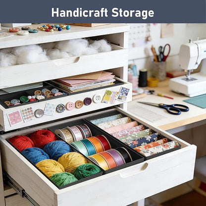 DIMJ Drawer Organizer Clothes Storage - 26 Pack Baby Dresser Organizer for Nursery, Foldable Closet Drawer Organizer Bins for Bedroom Organization, Fabric Storage Dividers for Socks, Underwears, Bras