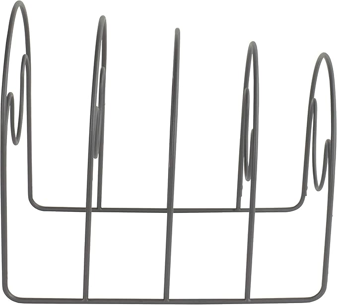 Spectrum Diversified Arc Lids for Pots & Pans, Storage & Organization, in-Cabinet Skillet & Bakeware Organizer, Sturdy Steel Kitchen Cupboard Organi, Medium, Industrial Gray (A50176)
