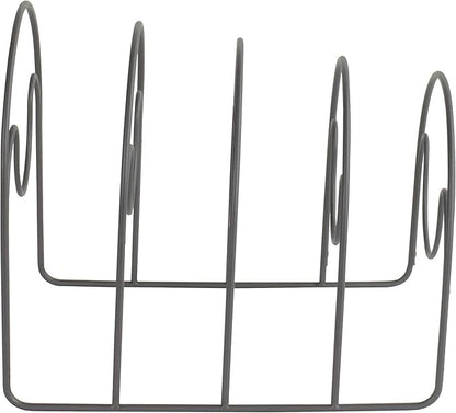 Spectrum Diversified Arc Lids for Pots & Pans, Storage & Organization, in-Cabinet Skillet & Bakeware Organizer, Sturdy Steel Kitchen Cupboard Organi, Medium, Industrial Gray (A50176)