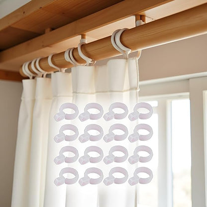 50 Pcs White Plastic Windproof Hanger Hooks Clothes Hanger Buckle Clip Laundry Hanging Hooks Closet Rod Hanging Tool for Drying Rack Suit Hangers Clothes Hangers