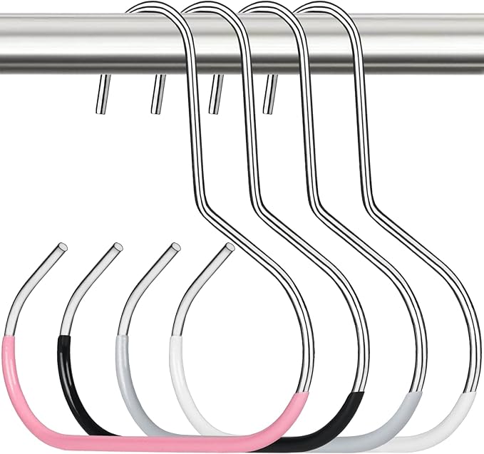 4 Pack Hat Organizer for Baseball Caps, Baseball Hanger Holder for Closet, Ball Cap Hat Racks Storage Organizer for Caps Beanie Belt Tie Purse