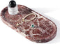 Koville Norway Natural Marble Tray, 12"x6" Vanity Decorative Tray for Countertop, Catchall Tray for Perfume, Candles, Jewelry Dish