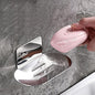 Adhesive Soap Dish, Bath Soap Dish for Shower, 304 Stainless Steel Wall Mounted Bar Soap Holder for Bathroom Kitchen- No Drilling (Chrome)