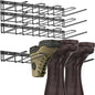 Wader Boot Hangers Rack, Sturdy Metal Organizer, Cowboy Boot & Tall Shoe Holder - 8 Pair, Wall Mounted for Closet, Entryway, Garage