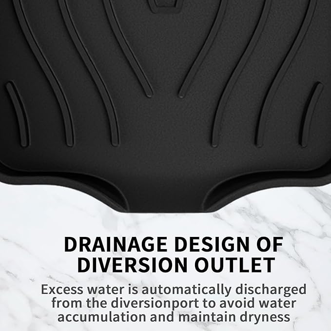 2 Pack Silicone Soap Dish with Drain, Self Draining Bar Soap Holder for Shower, Silicone Dish Soap Tray, Bathroom and Kitchen Sink Organizer, Black
