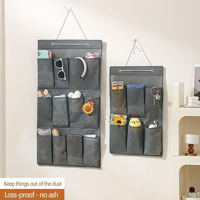 Over The Door Organizer, Hanging Shoe Organizer, Shoe Rack For Closet Hanging, Behind The Door Shoe Organizer, Mesh Large Pockets Shoe Rack Organizer, Hanging Storage Bag (B)