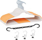 VECELO 25 Pack Clothes Hangers, Non-Slip Plastic Coat Hanger, 360°Swivel Hook & Space Saving for Bedroom Closet, Great for Shirts, Pants, Excellent Heavy Duty