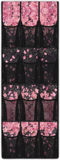 Cherry Blossom Behind Door Organizer 12 Pockets Over The Door Closet Organizer for BedRoom Space Saving Multi-Funtion Storage Bag for School Easy to Install Shoe Holder Hanger