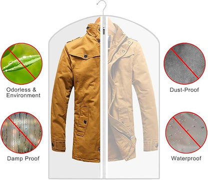 M MOACC Hanging Garment Bag Lightweight Suit Bags Dust-Proof with Zipper for Closet Storage and Travel