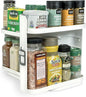 Cabinet Caddy SNAP! Spice Rack Organizer for Cabinet - Slide & Rotate Seasoning Organizer - 4 Snap-In Adjustable Shelves for 5 Tier of Storage - Magnetic Modular Design - 8.9”H x 6.1”W x 10.8”D