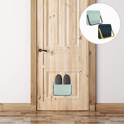VOSAREA Plastic Hangers Entrance Shoe Rack, 2-Pack, Slippers Rack, Wall Mounted, Shoes Drying Storage, Hanging Shoes Organizer, for Bathroom, Living Room, Bedroom, Door, Balcony