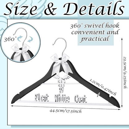 Reallnaive First White Coat Hanger Medical Student Graduation Gift for Pharmacist New Doctor Phd Gift White Coat Ceremony Med School Graduation Congratulation Favor
