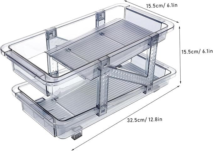 SOLUSTRE Strong Material Beverage Can Holder Refrigerator Soda Can Organizer Drink Dispenser Bin