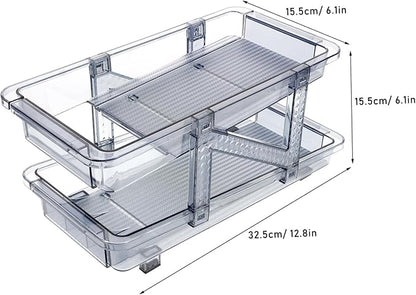 SOLUSTRE Strong Material Beverage Can Holder Refrigerator Soda Can Organizer Drink Dispenser Bin