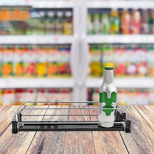 Automatic Pusher Soda Dispenser Efficient Drinks Organizer for Fridge Neat and Orderly Arrangement Easy to Use for Cans for Home and Parties