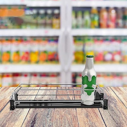 Automatic Pusher Soda Dispenser Efficient Drinks Organizer for Fridge Neat and Orderly Arrangement Easy to Use for Cans for Home and Parties