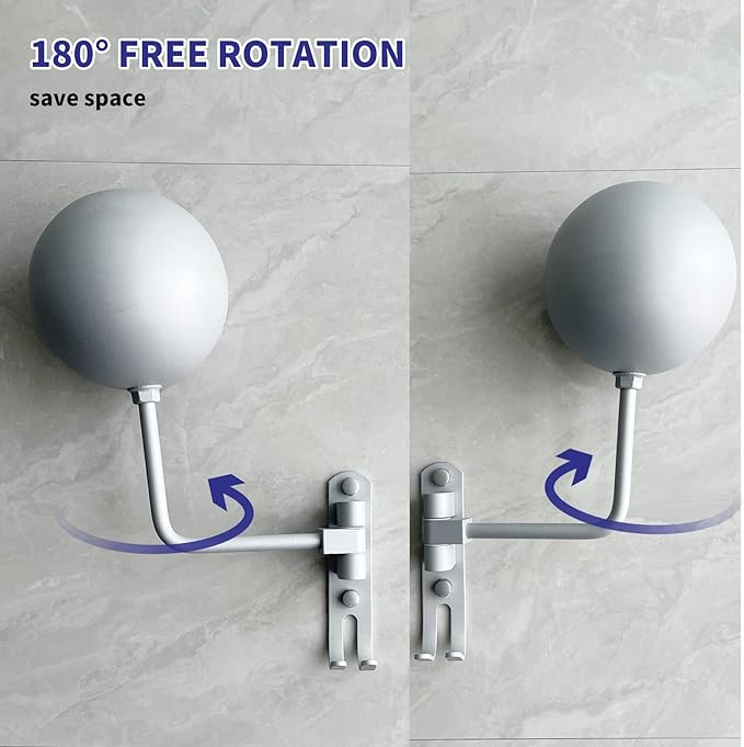 Motorcycle Helmet Rack, Helmet Holder Wall Mount Helmet Stand with Hooks, Motorcycle Accessories Helmet Hanger Helmet Accessories