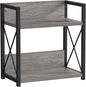 Giikin Countertop Shelf Organizer, 2 Tier Coffee Organizer for Desktop, Grey Counter Shelf Spice Rack for Kitchen (Grey, M)