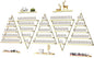 10PCS Metal Wall-mounted Nail Polish Storage Racks, Lorvain 5 Tiers Gold Triangular Display Rack Cosmetic Display Cases Lipstick Perfume Wall Shelf Essential Oil Organizer for Home Spa Nail Salon Shop