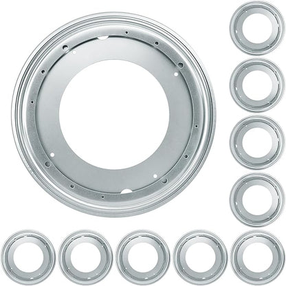 9 Pack 12" Lazy Susan Turntable Bearing Plate, Heavy Duty 1000lbs Load Capacity, Lazy Susan Turntable Ball Bearing for Rotating Table, Serving Tray, Kitchen Storage(Silvery)