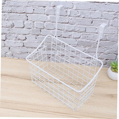 Healifty Door Hanging Storage Basket Hanging Rack for Cabinet Wardrobe Desk Cabinet Storage Basket