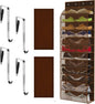 Kotkn Over The Door Shoe Organizer with 12 Large Breathable Pockets - Durable Hanging Storage for the Entire Family's Shoes (Espresso)