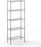 14" Deep x 30" Wide x 74" Height Wire Shelving Kit | 5-Tier | NSF Commercial Storage Rack Unit