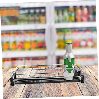 Toyvian Automatic Pusher Refrigerator Drinks Organizer Fridge Can Dispenser for Soda and Bottled Beverages Stable Material with Smooth Finish for Neat Easy-access Beverage Storage