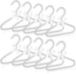 10 Pack Pearl Beads Clothes Hangers, Small Elegant Standard Hanger with White Ribbon Trim Hangers for Pet Dog