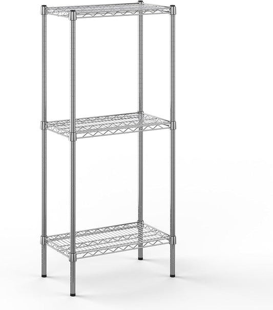 14" Deep x 24" Wide x 54" Height Wire Shelving Kit | 3-Tier | NSF Commercial Storage Rack Unit