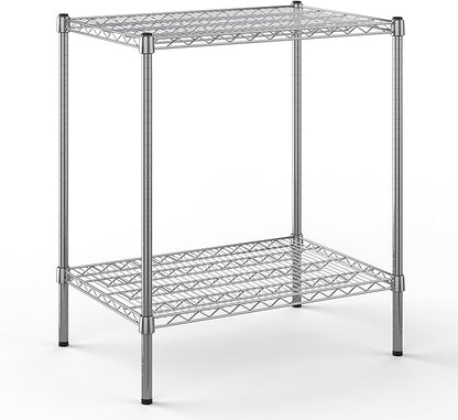 21" Deep x 30" Wide x 34" Height Wire Shelving Kit | 2-Tier | NSF Commercial Storage Rack Unit