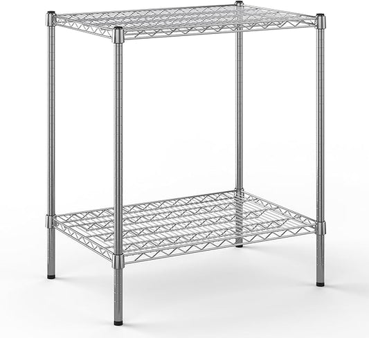 21" Deep x 30" Wide x 34" Height Wire Shelving Kit | 2-Tier | NSF Commercial Storage Rack Unit