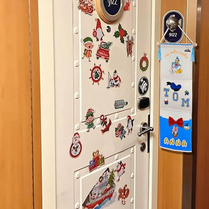 RUNROLE 8 Inch Narrow Fish Extender to Right Fit the Cabin Door - 1, 2, 3, 4, 5 Pocket, Blank White for Easy Customization, 2026 &2027 FE for Gift Exchanges and Pixie Dust
