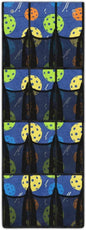 Over The Door Storage Bag with 12-Pockets, Oxford Material Waterproof Lightweight and Perfect for Organizing Bathroom Bedroom or Kitchen Essentials, Pickleball Pattern