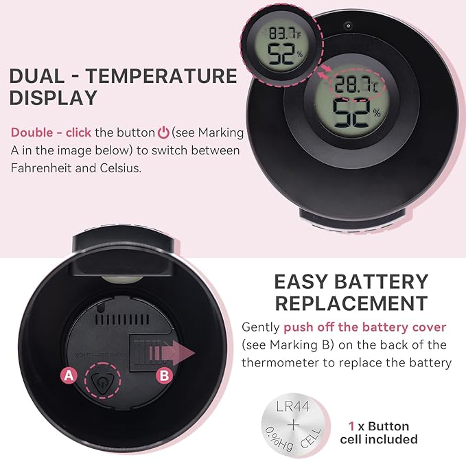 Pretty memory Eyelash Glue Storage Container with Digital Display, Temperature and Humidity Monitor, Lash Glue Holder Eyelash Extensions Adhesive Jar Stand Sealed Lash Extension Supplies, Black