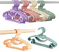 YYaaloa 60pcs Kids Clothes Hangers - Baby and Children's Plastic Infant Hangers - Very Durable for Toddlers (Style2 6 Colors)